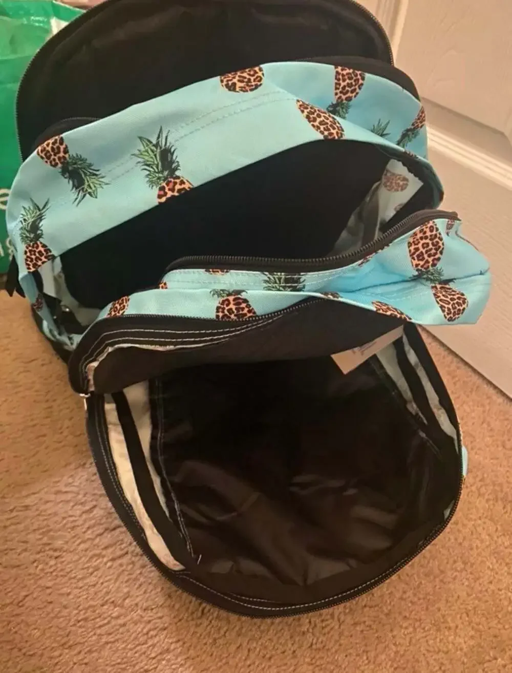 JanSport Big Student Backpack in Leopard Pineapples Print NWT